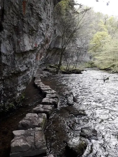 Chee Dale Stepping Stones Walk and Map, Derbyshire