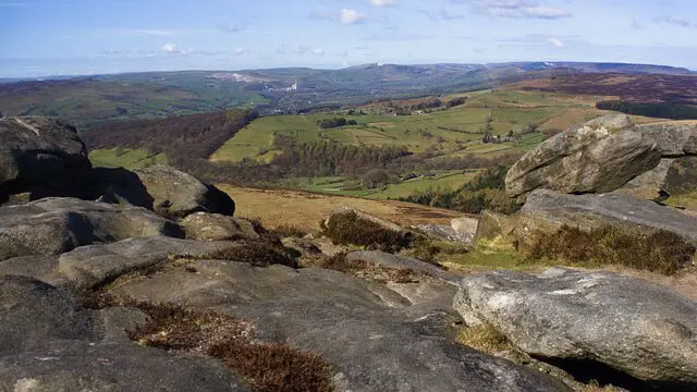 Walks around Hathersage, plus a route map, Derbyshire