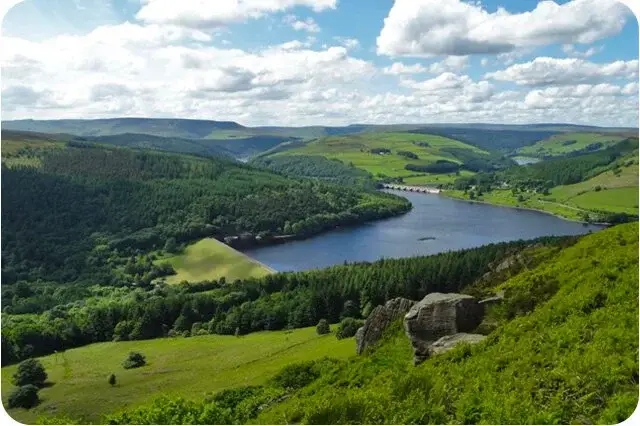 Ladybower Reservoir Walk and Map, Derbyshire