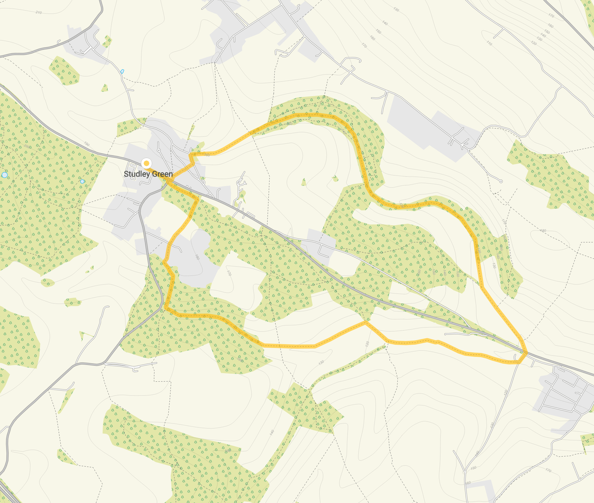 Route map for Beacon's Bottom Walk 2, a 4 mile circular walk in Oxfordshire