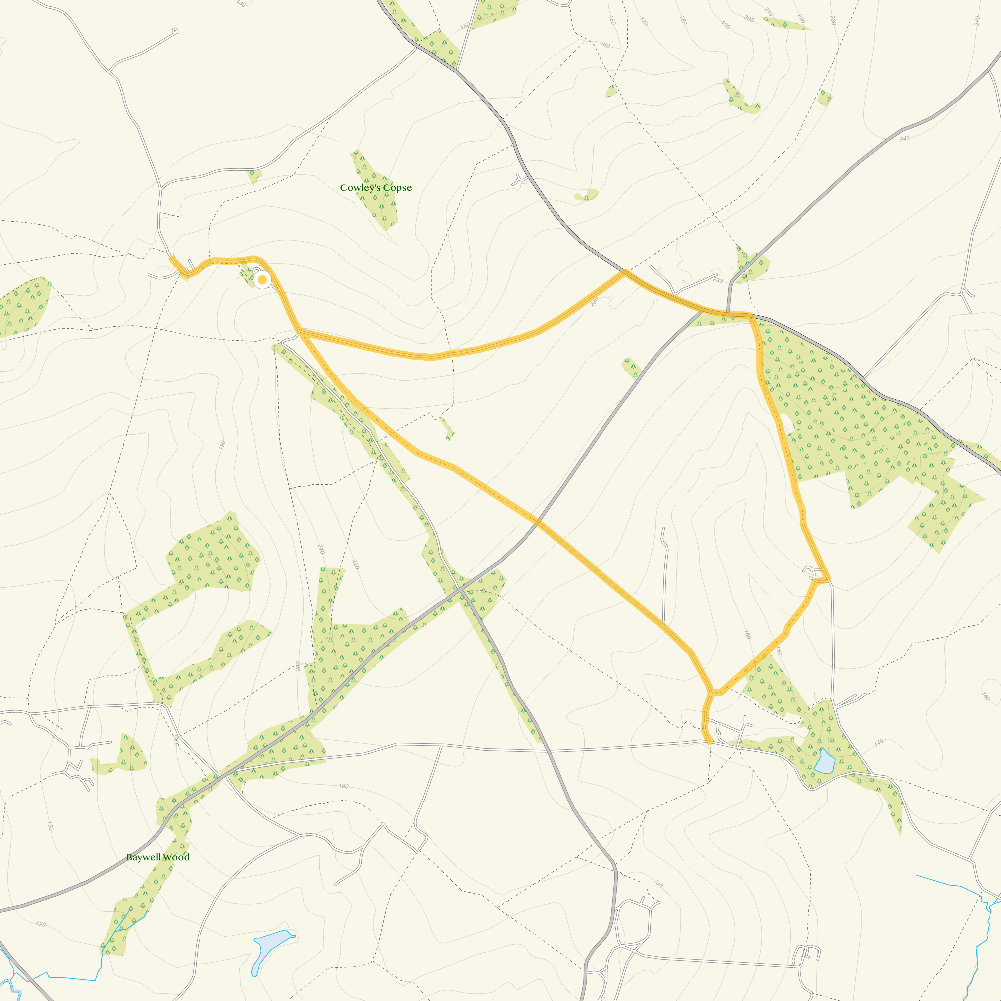 Route map for Chastleton House Walk 3, a 6.25 mile circular walk in Oxfordshire