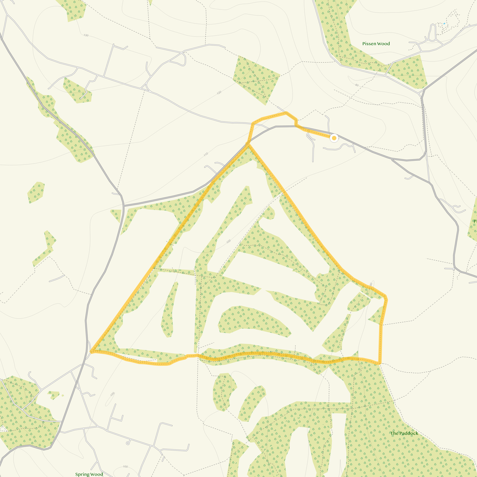 Route map for Greys Green Walk 1, a 2.75 mile circular walk in Oxfordshire