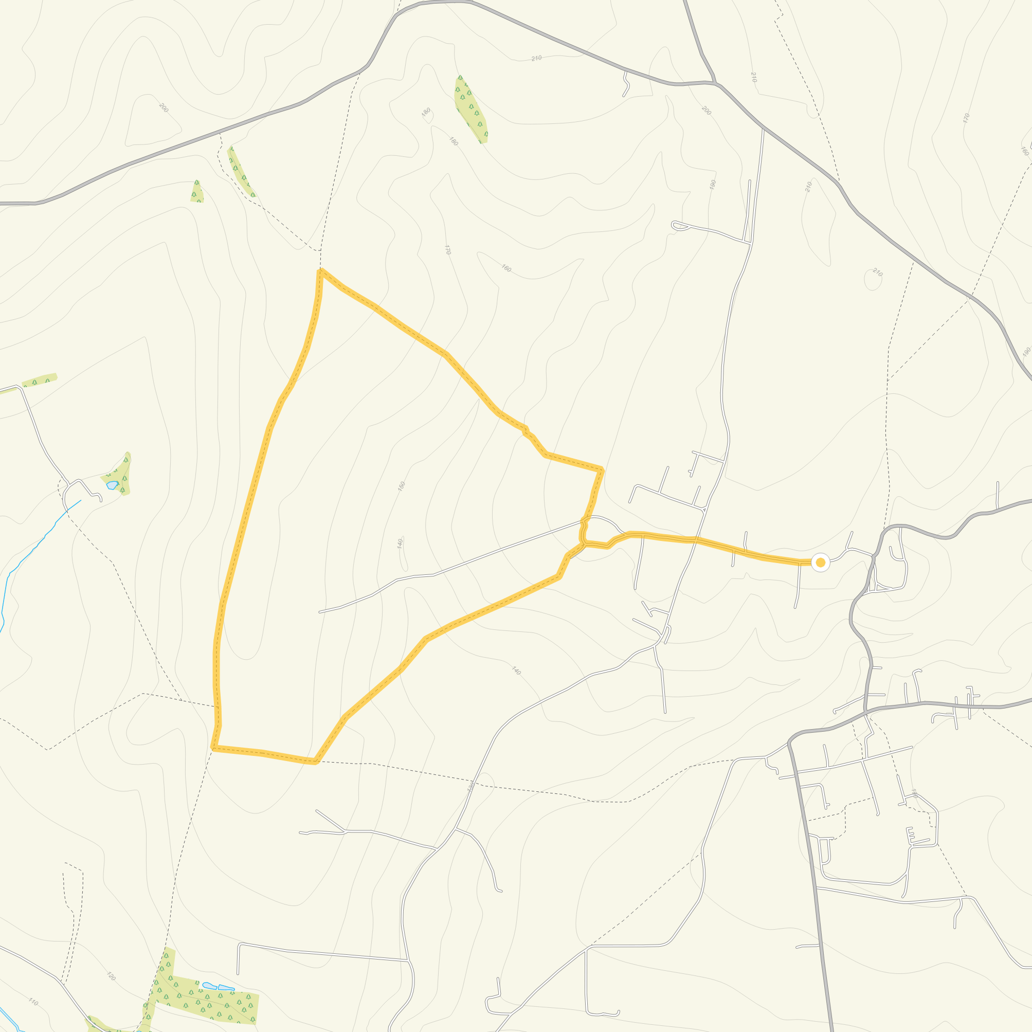 Route map for Sibford Gower Walk 1, a 3.25 mile circular walk in Oxfordshire