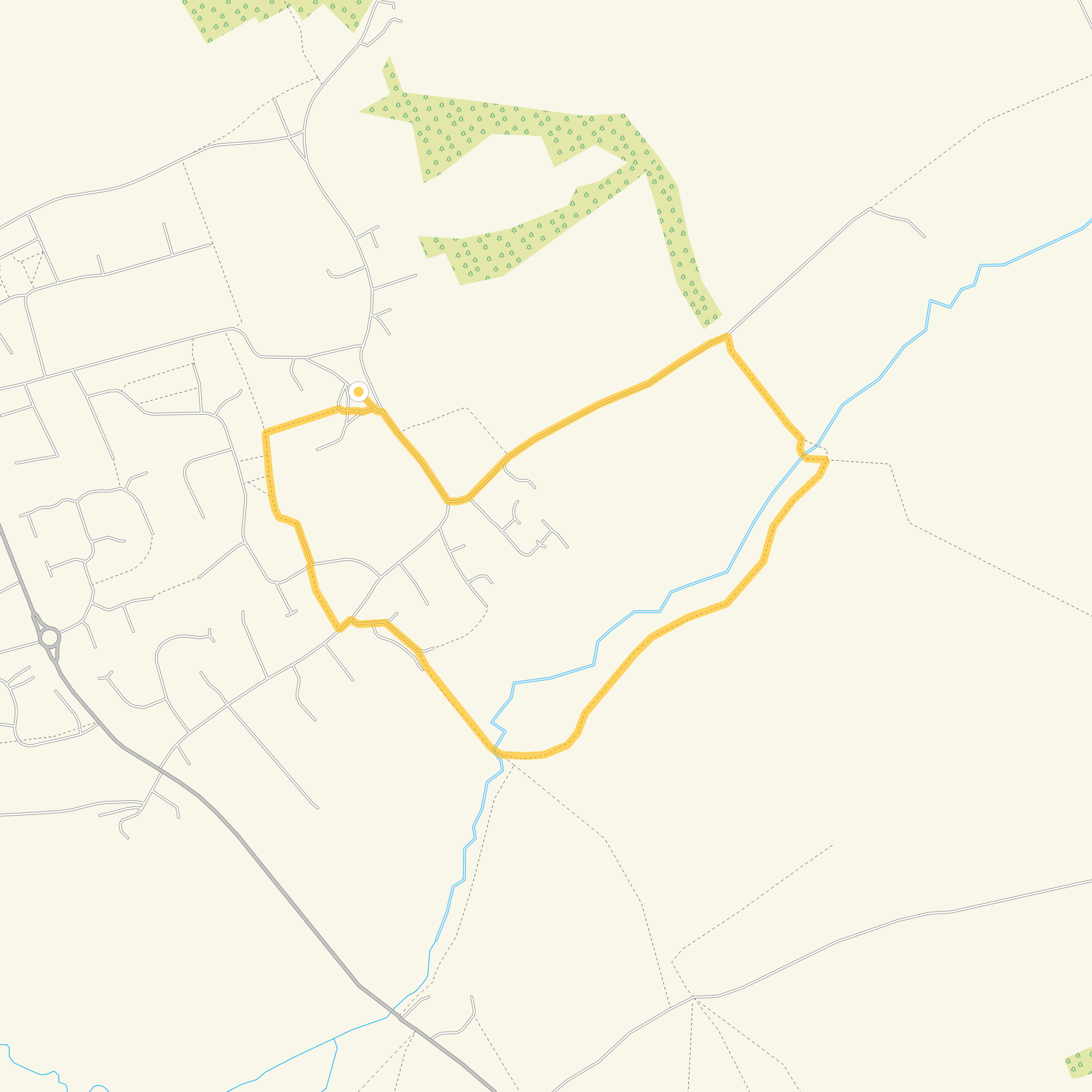 Route map for Stanford in the Vale Walk, a 1.5 mile circular walk in Oxfordshire