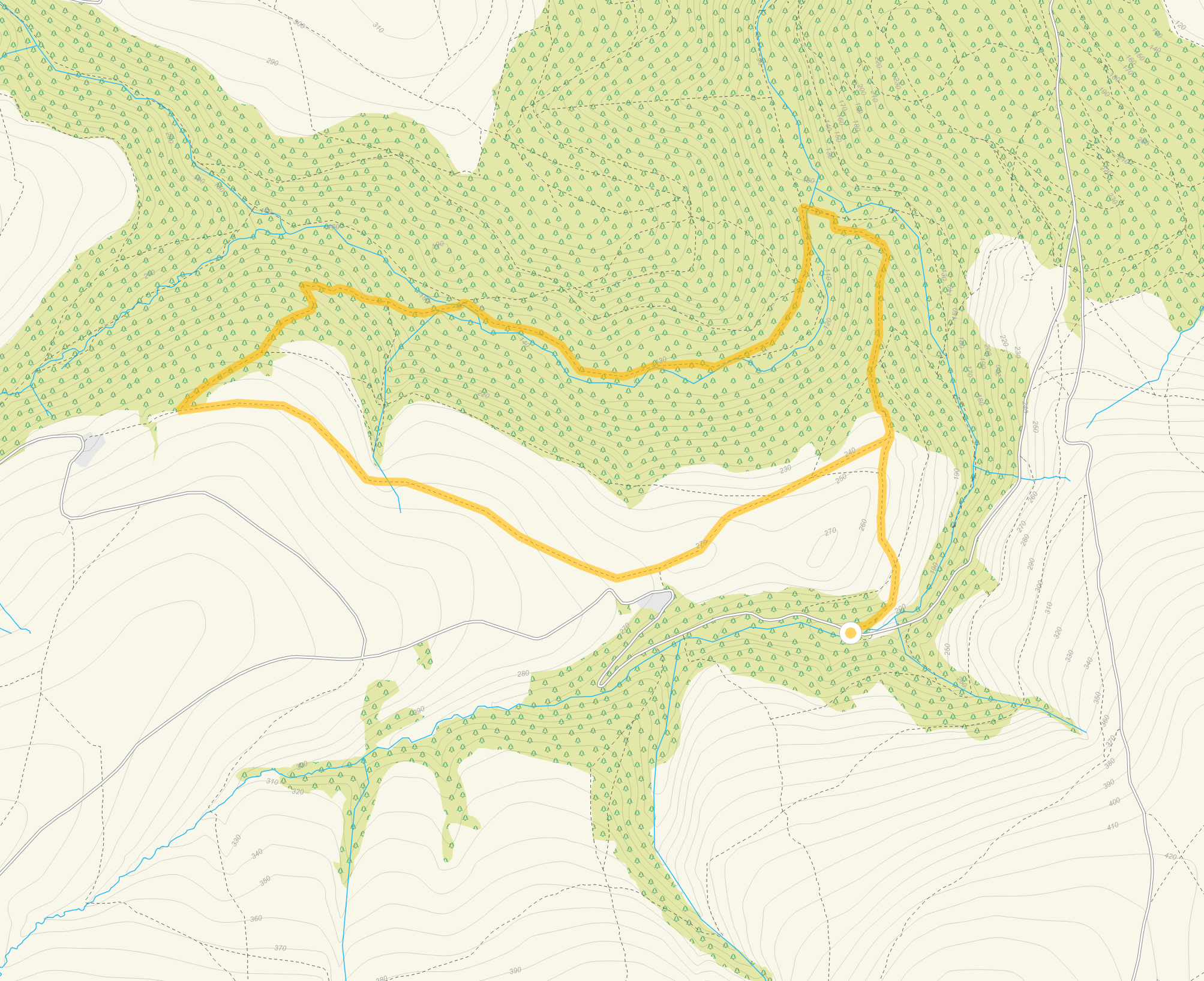 Route map for Cloutsham Ball Walk, a 3.75 mile circular walk in Somerset