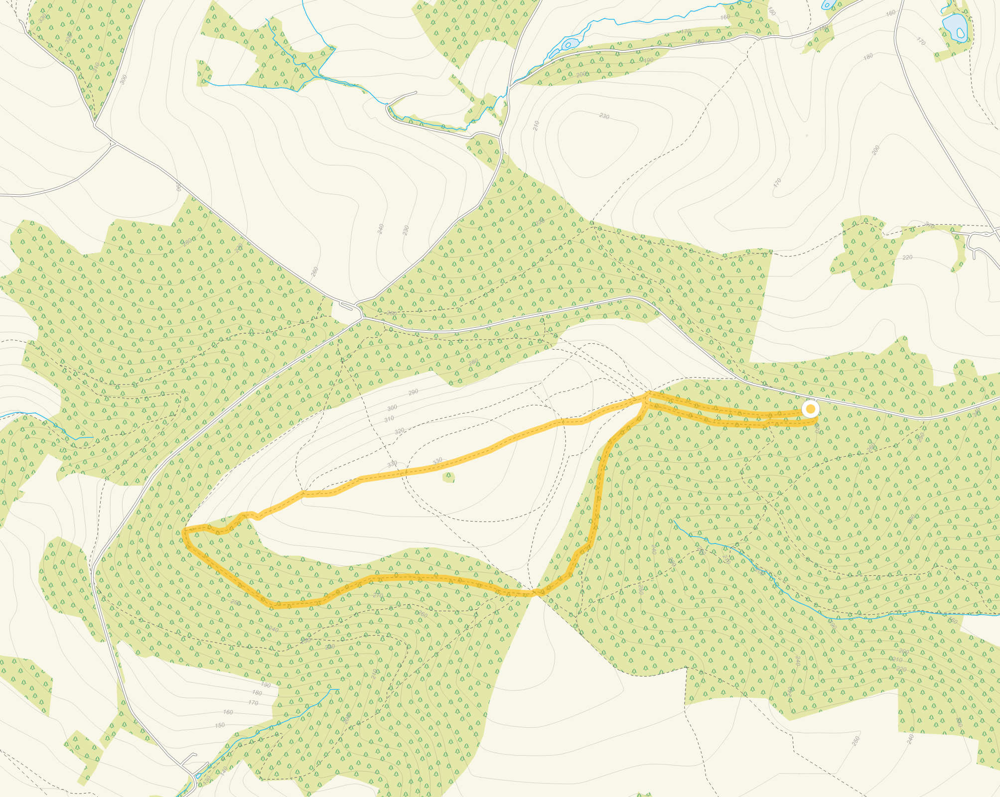 Route map for Cothelstone Hill Walk, a 2.25 mile circular walk in Somerset