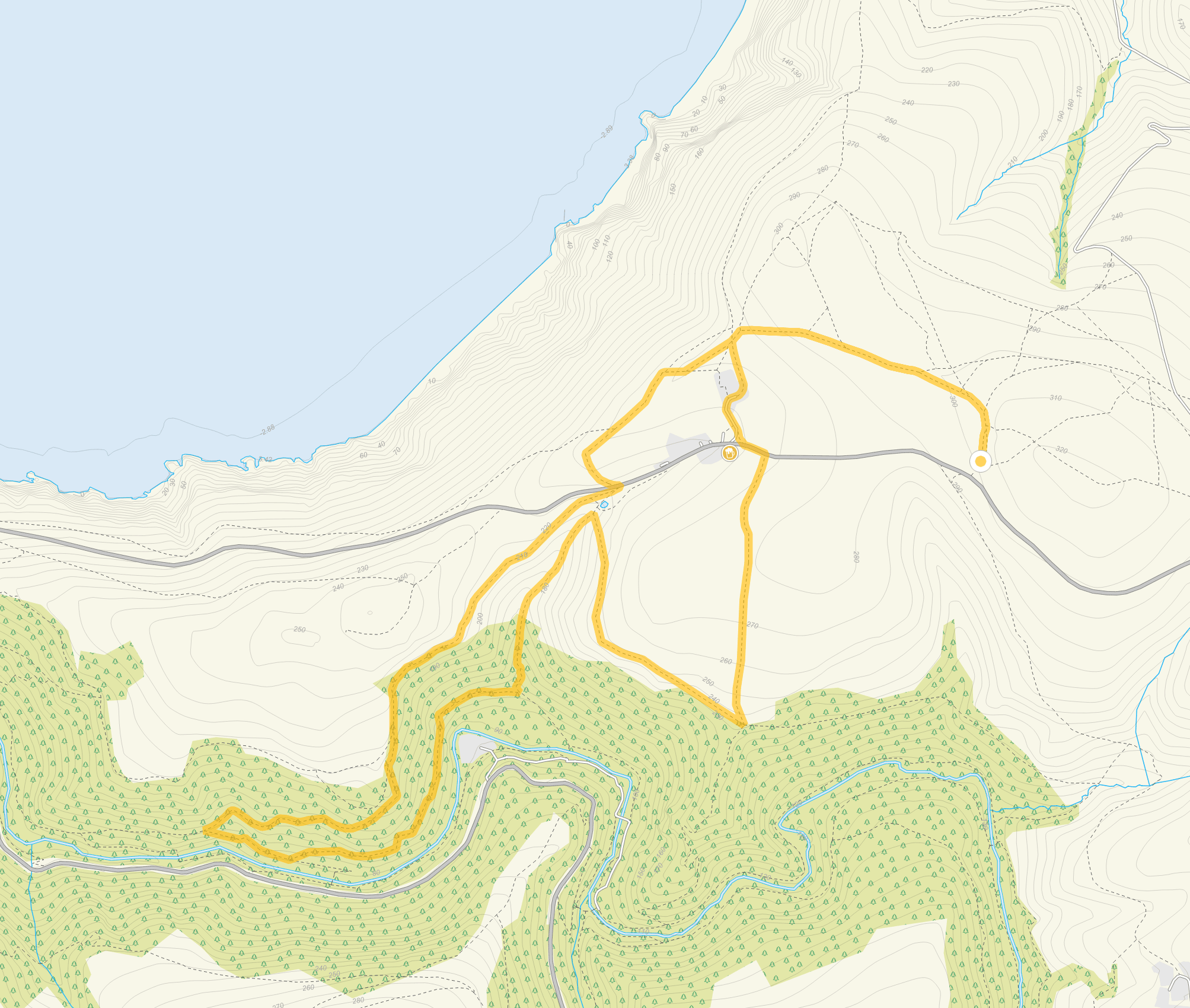 Route map for Countisbury Walk 3, a 3.75 mile circular walk in Somerset