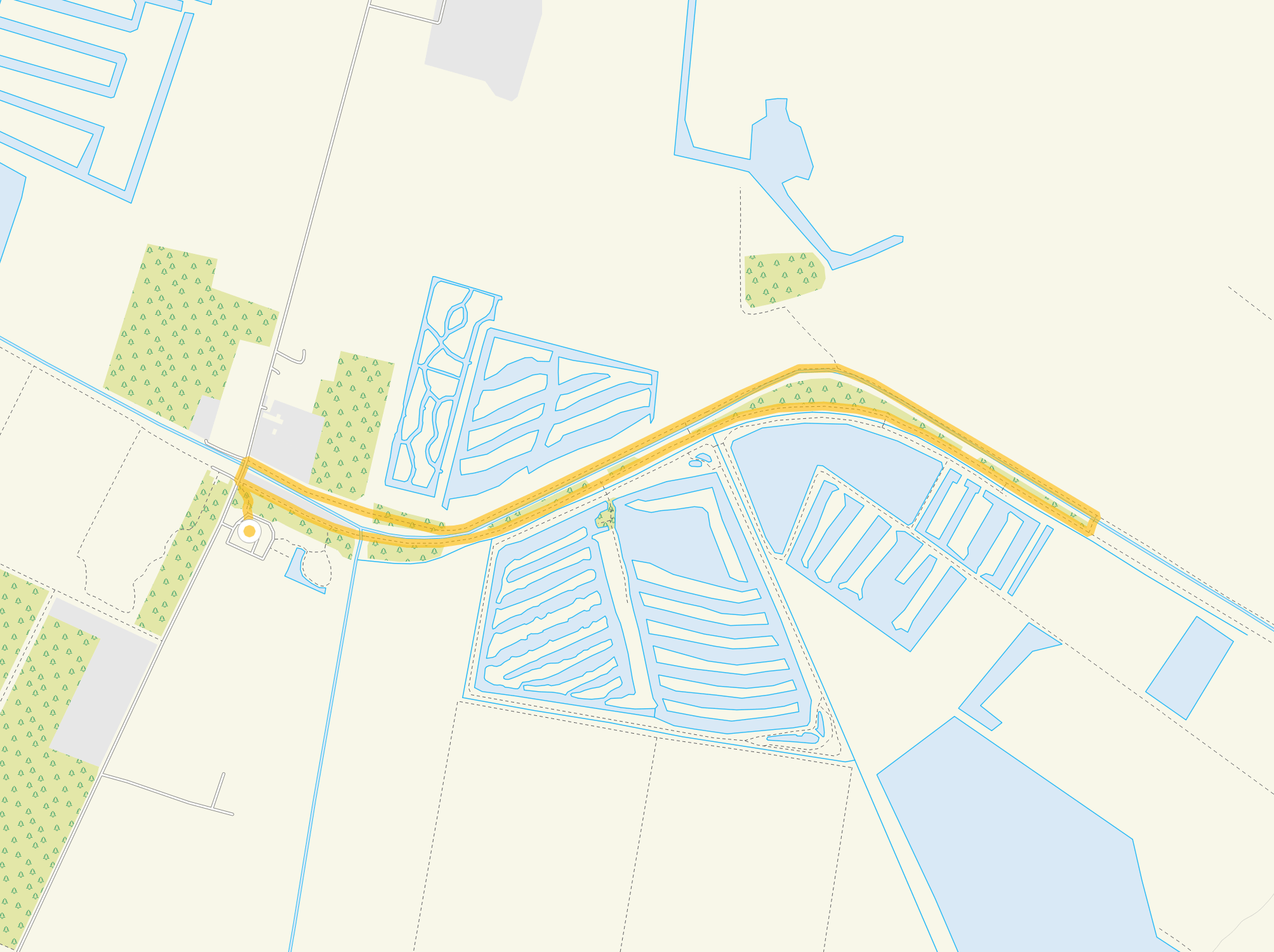 Route map for Ham Wall Walk 1, a 2 mile circular walk in Somerset
