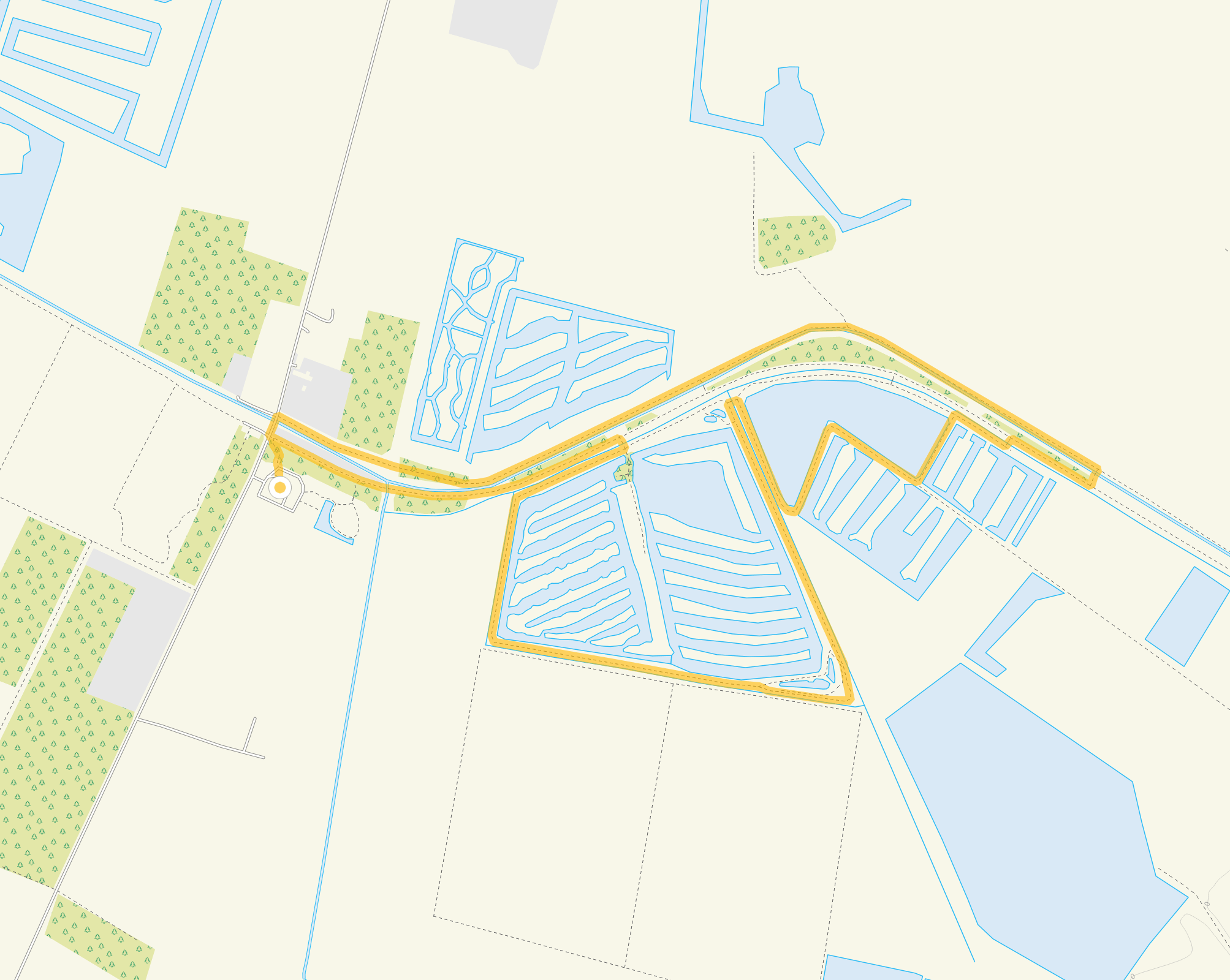 Route map for Ham Wall Walk 2, a 3.25 mile circular walk in Somerset
