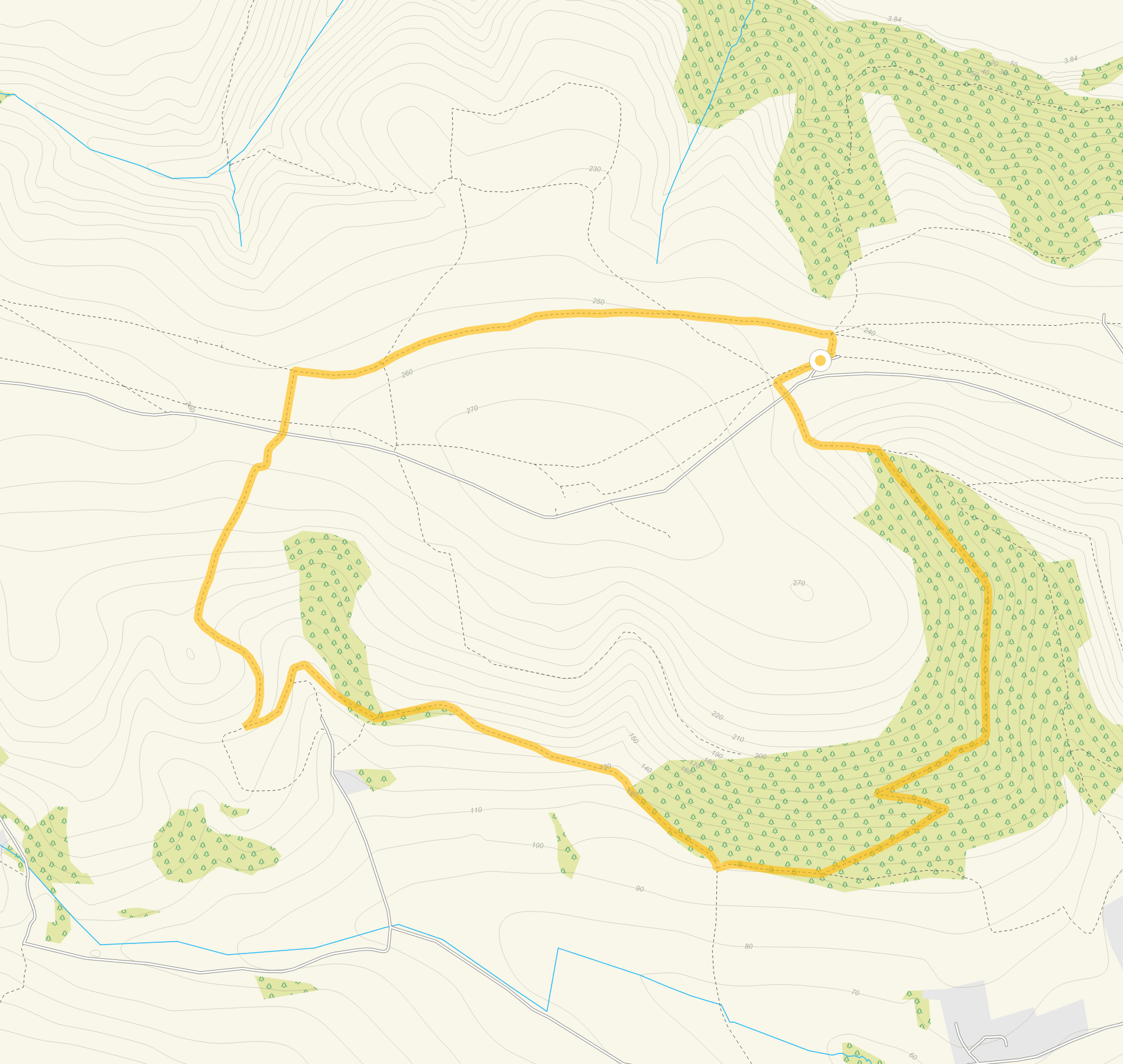 Route map for Minehead Walk 1, a 3.75 mile circular walk in Somerset
