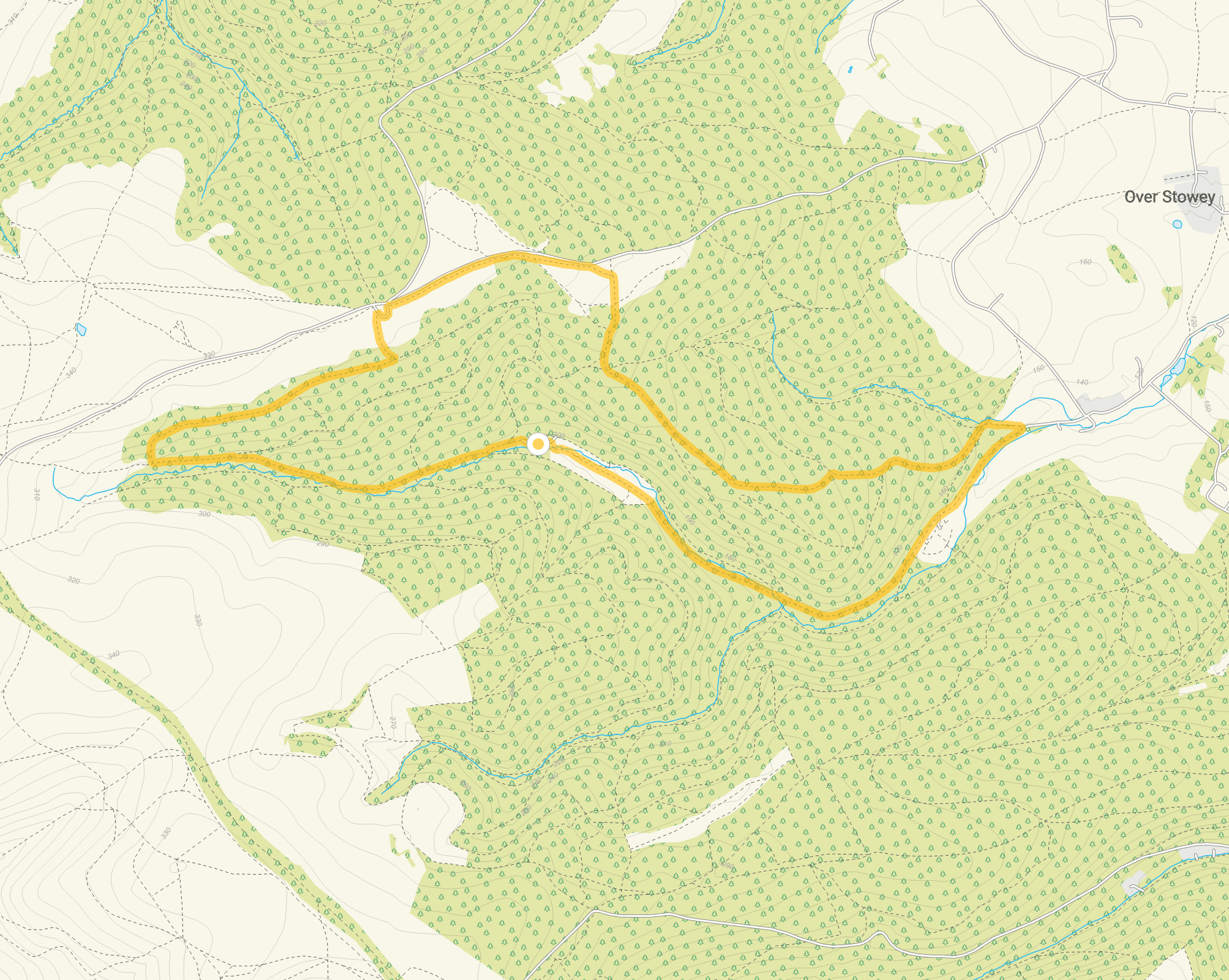 Route map for Ranscombe Forest Walk 3, a 4 mile circular walk in Somerset