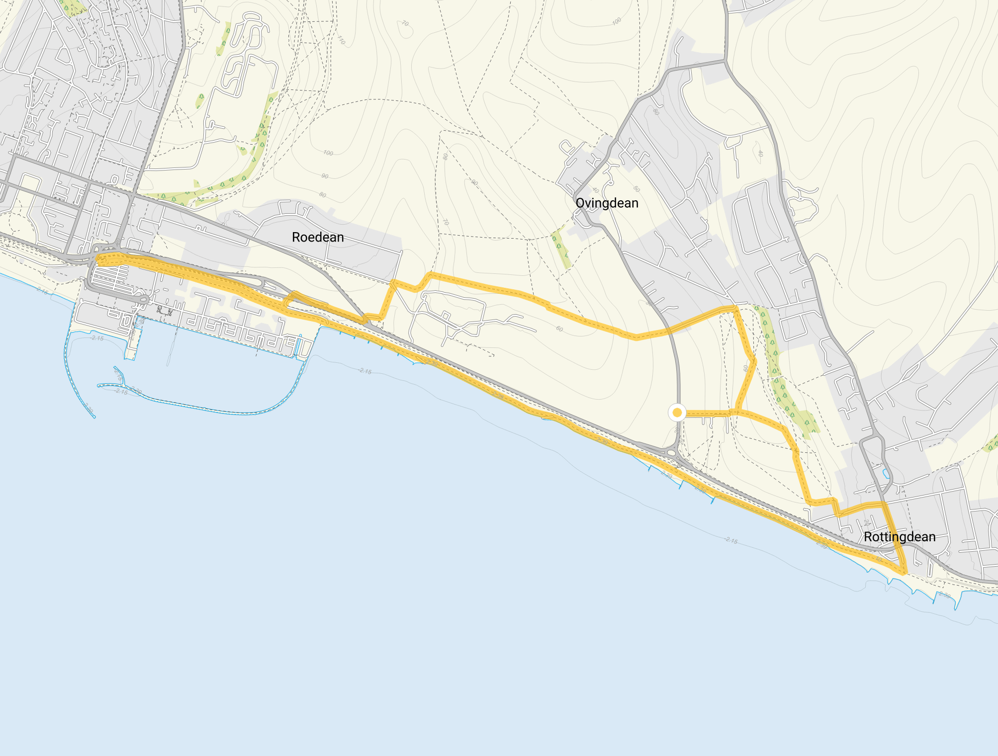 Route map for Beacon Hill Walk 2, a 5.5 mile circular walk in Sussex