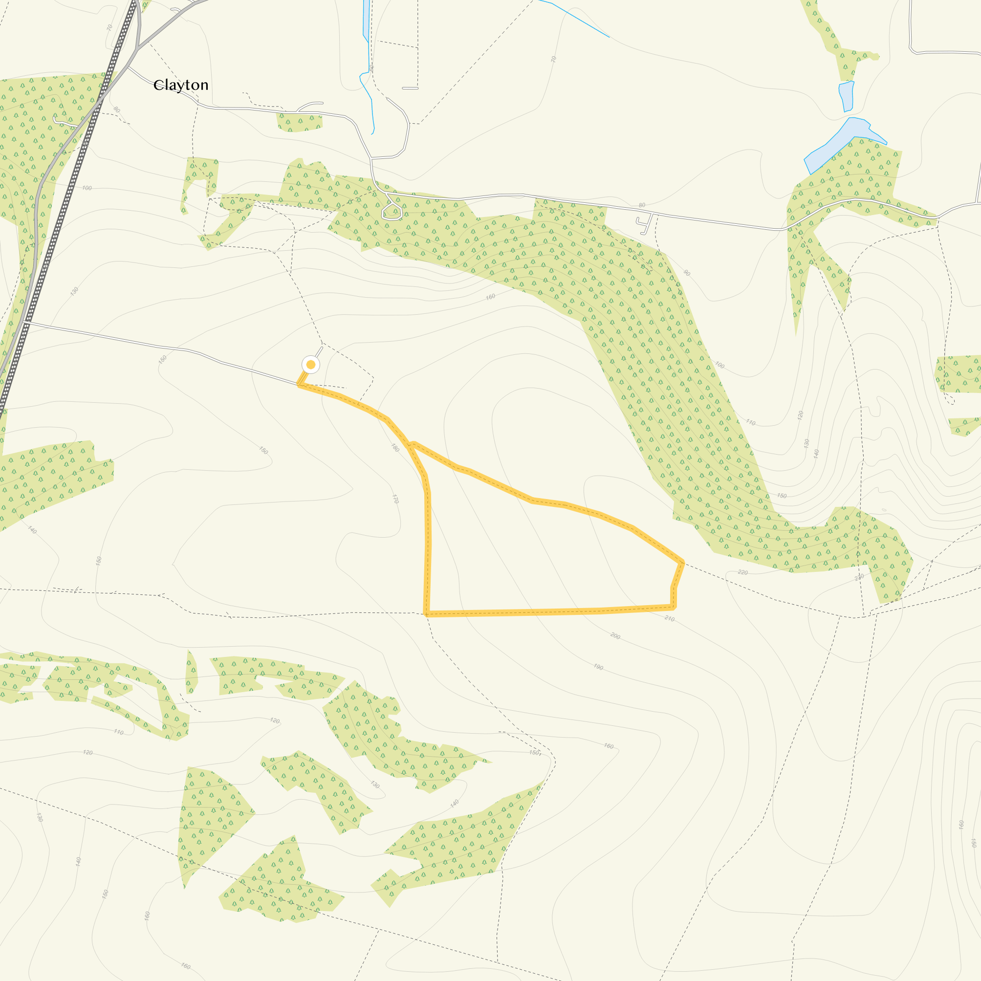 Route map for Jack & Jill Windmills Walk, a 1.5 mile circular walk in Sussex