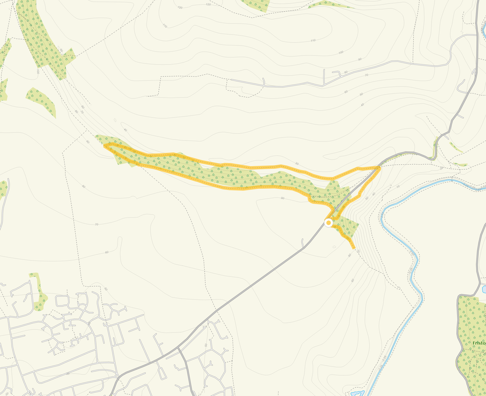 Route map for Litlington White Horse Walk 3, a 2.75 mile circular walk in Sussex