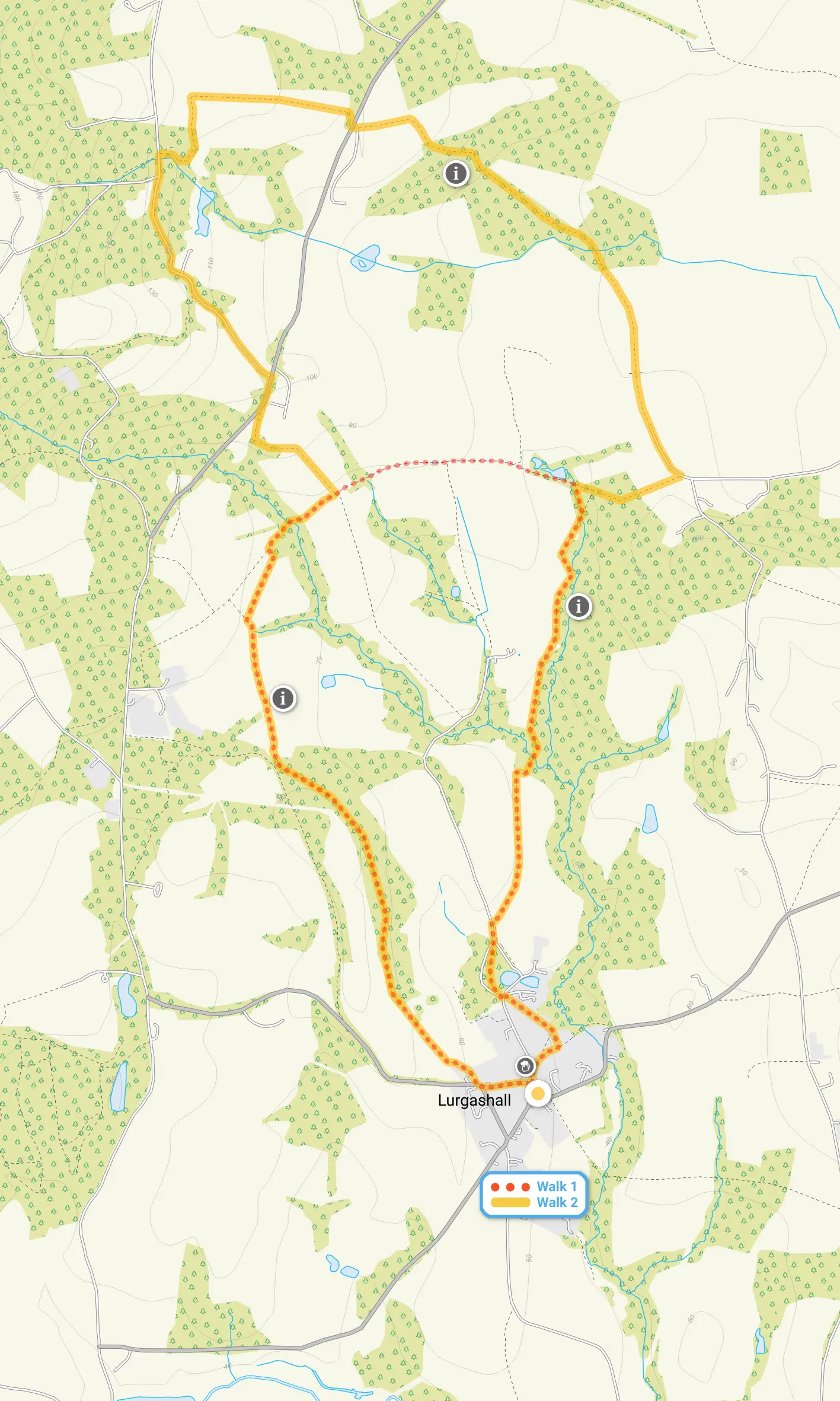 Route map for Lurgashall Walk 1, a 2.75 mile circular walk in Sussex