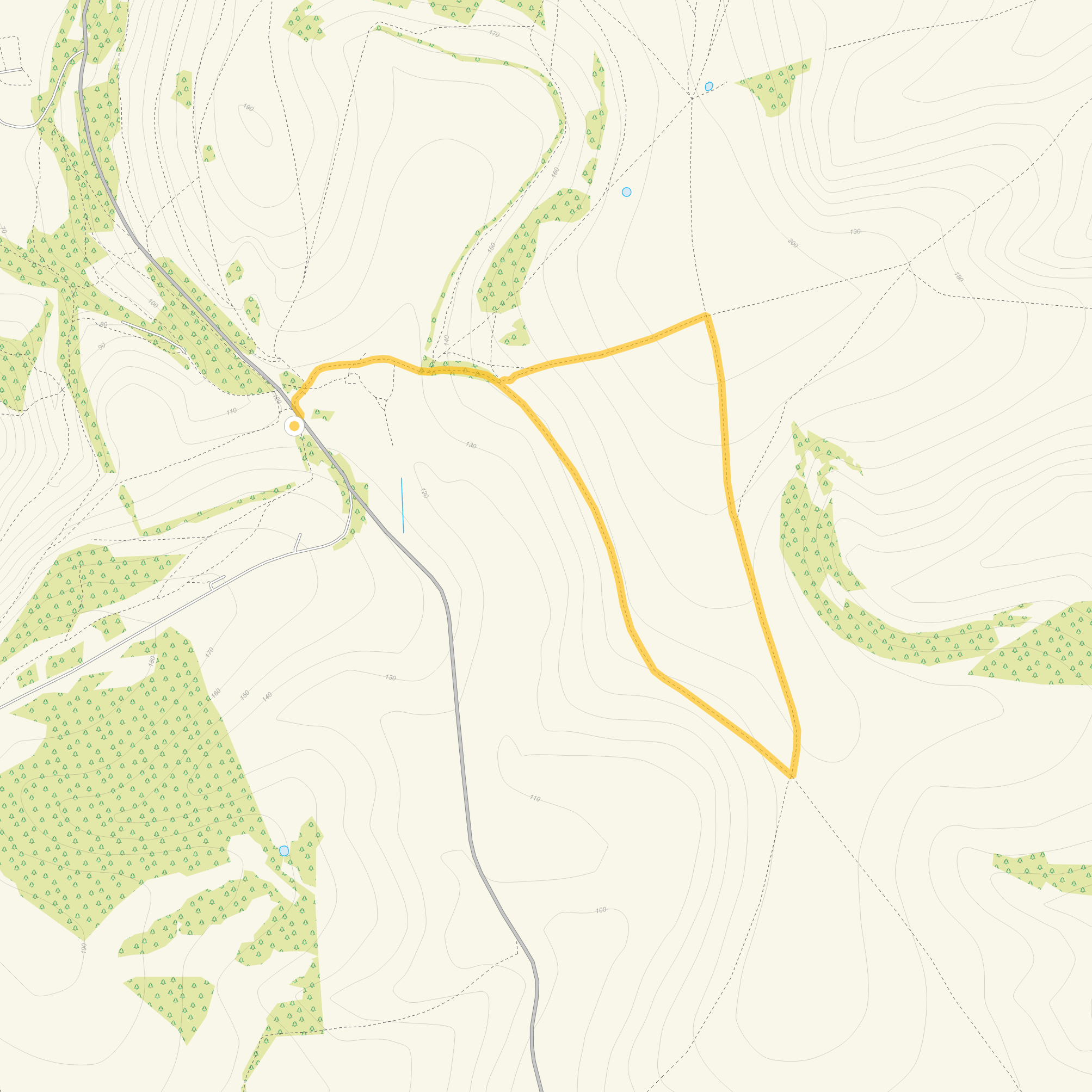 Route map for Saddlescombe Walk 2, a 2 mile circular walk in Sussex