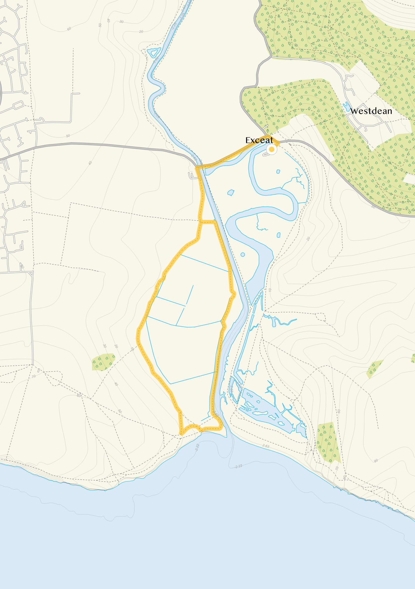 Route map for Seven Sisters & Cuckmere Haven, a 3 mile circular walk in Sussex