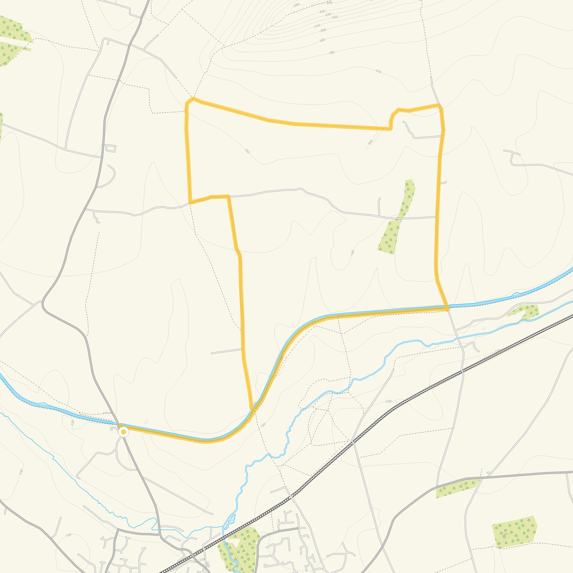 Route map for Kennett and Avon Canal Walk 1, a 4.5 mile circular walk in Wiltshire