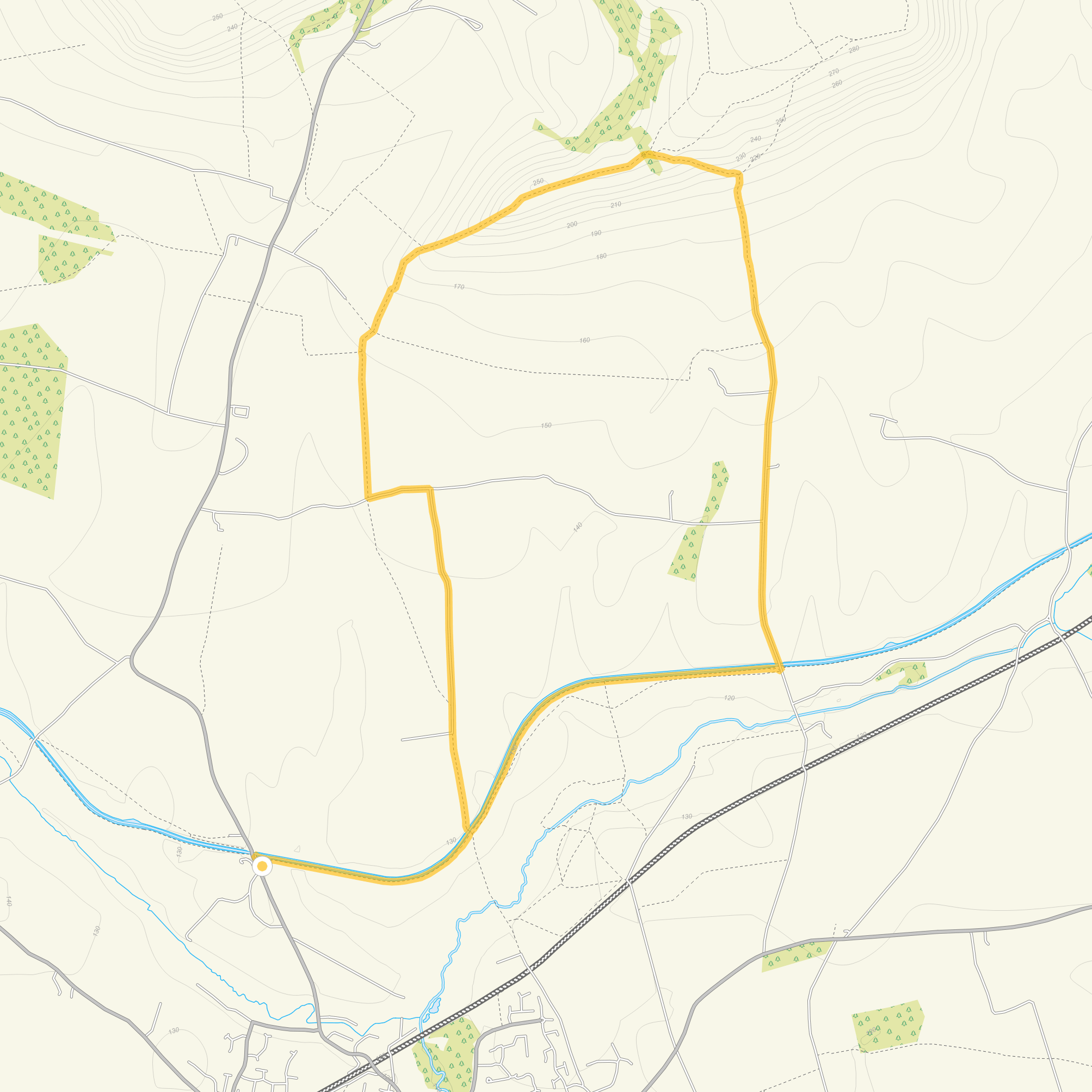 Route map for Kennett and Avon Canal Walk 2, a 5 mile circular walk in Wiltshire