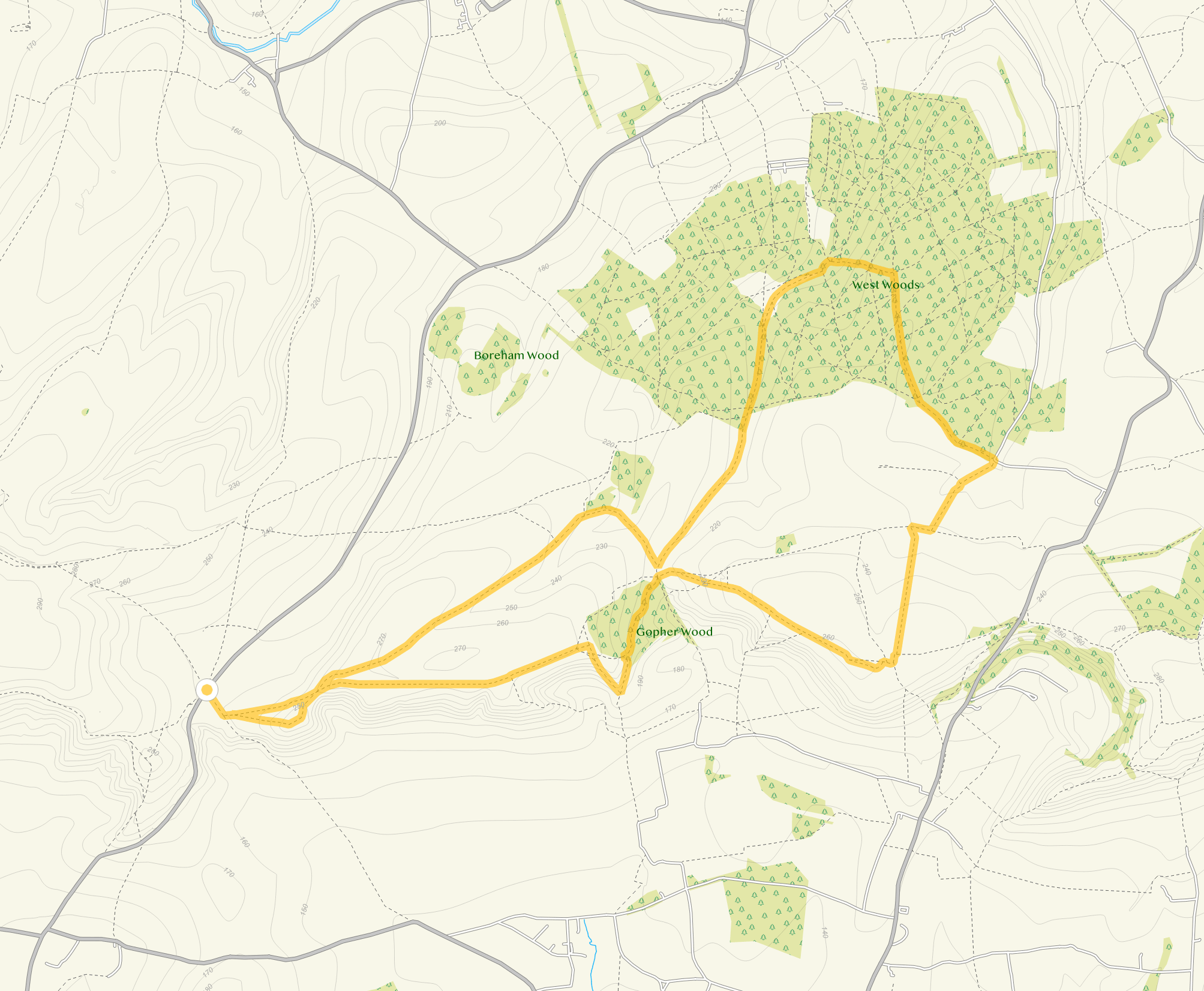Route map for Pewsey Downs epic walk, an 8.5 mile circular walk in Wiltshire